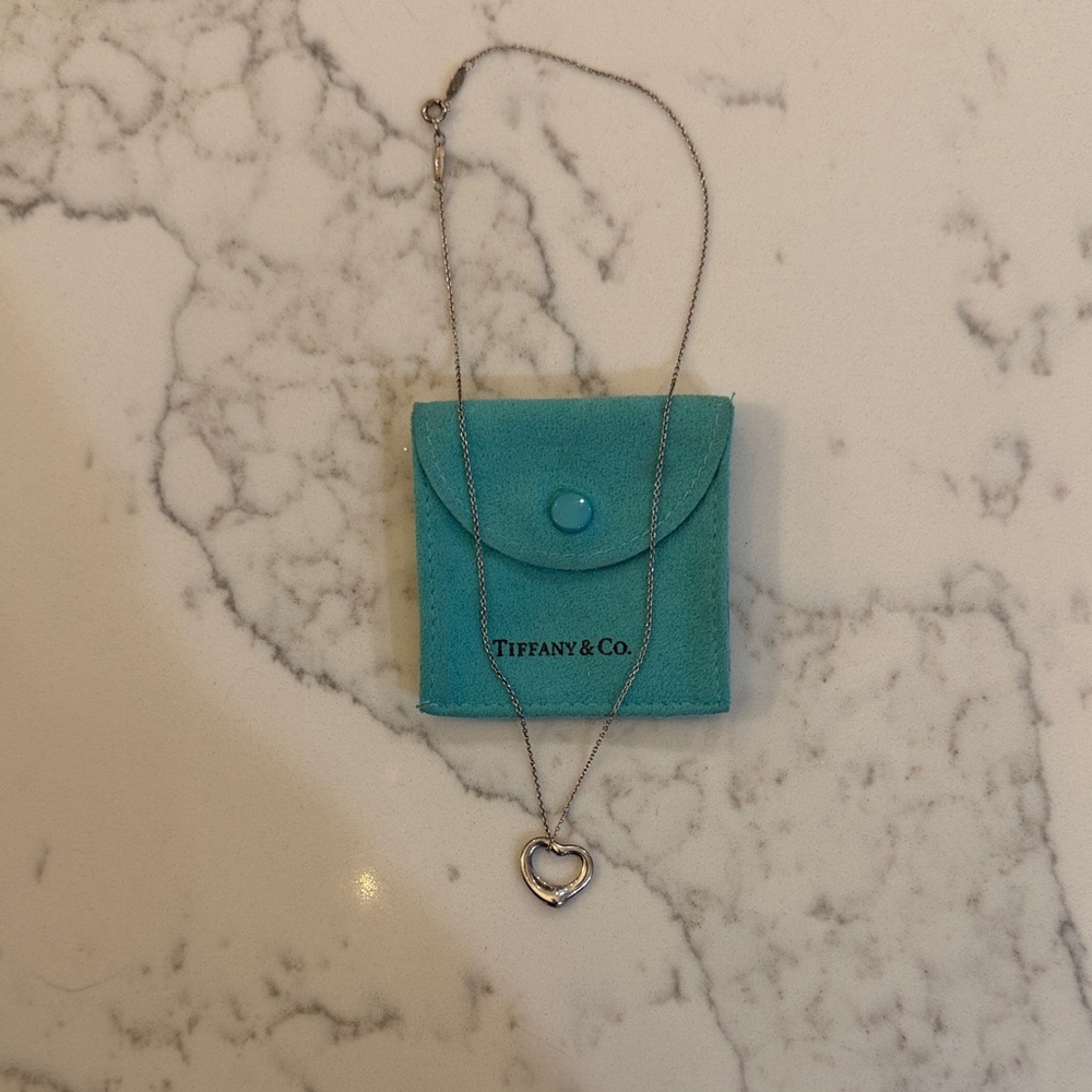 Tiffany & Co. Elsa Peretti Small Open Heart Necklace